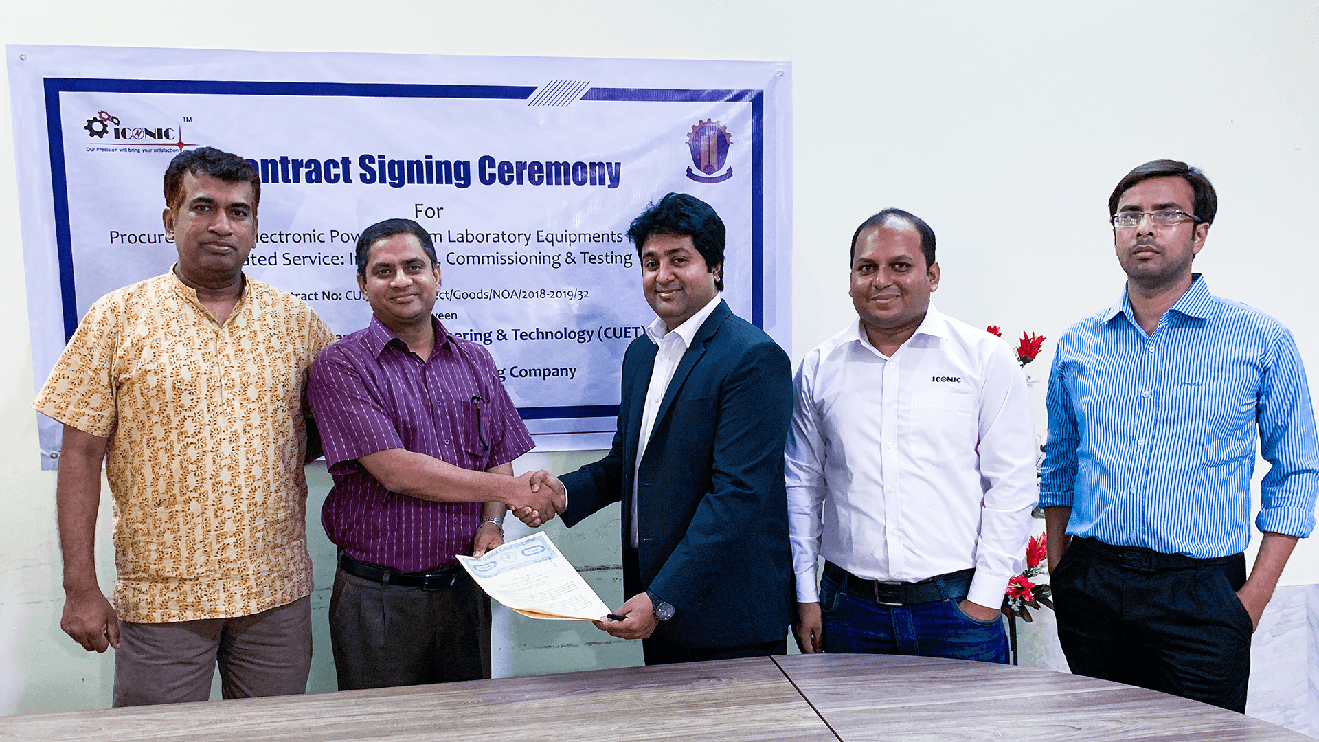 Simulation lab Contract Signing Ceremony (CUET)