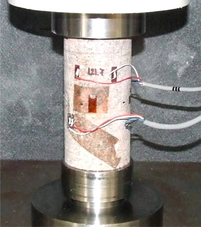 Modulus of elasticity of rocks